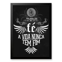 Quadro Rappa - Pra Quem Tem Fé 45x34cm - com vidro