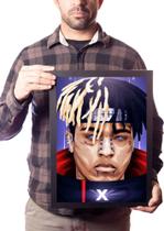 Quadro Rapper Xxxtentacion Arte Poster Moldurado Moonlight