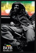 Quadro Rasta Bob Marley Reggae Moldura 42x29cm