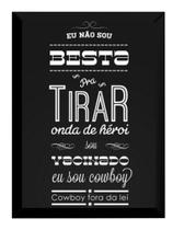 Quadro Raul Seixas Frase Trecho Musica Cowboy Fora Da Lei