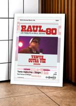 Quadro Raul Seixas TenteO L C/ Vidro e Moldura Branca Tam:A4 Quadro Raul Seixas TenteO L C/ Vidro e Moldura Branca Tam:A4