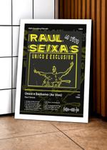 Quadro Raul Seixas Únicoe D C/ Vidro e Moldura Tam:A4 Quadro Raul Seixas Únicoe D C/ Vidro e Moldura Tam:A4