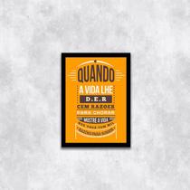 Quadro Razões Para Sorrir 24x18cm - com vidro