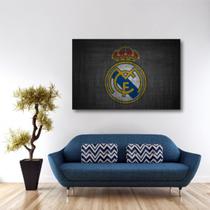 Quadro Real Madrid C F Decorativo Com Tela Em Tecido - Loja Wall Frame