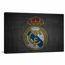 Quadro Real Madrid C F decorativo com Tela em Tecido Quadro Real Madrid C F decorativo com Tela em Tecido