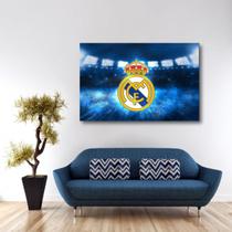 Quadro Real Madrid Decorativo Com Tela Em Tecido