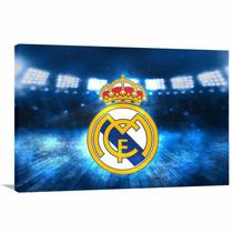 Quadro Real Madrid decorativo com Tela em Tecido Quadro Real Madrid decorativo com Tela em Tecido