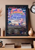 Quadro Red Hot Chili Peppers Return of t. (Dark) Com Vidro Tamanho:21cm x 30cm (A4)
