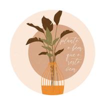 Quadro Redondo Decoração Plante o Bem Que o Resto Vem 20cm Quadro Redondo Decoração Plante o Bem Que o Resto Vem 20cm