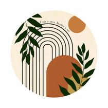 Quadro Redondo Decorativo Frase Motivacional A Vida é Agora