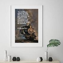 Quadro Reflexão De Chico Xavier - 60X48Cm