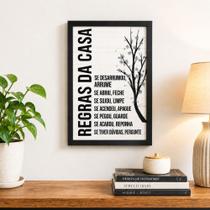 Quadro Regras da casa"Se desarrumou,arrume.Se abriu,Feche"