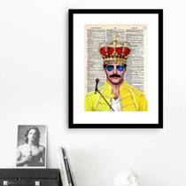 Quadro Rei Freddie Mercury - 60X48Cm