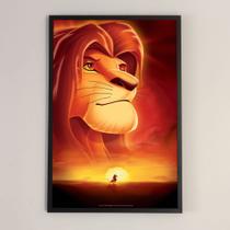 Quadro Rei Leão (24) COM MOLDURA - 60x90 cm Quadro Rei Leão (24) COM MOLDURA - 60x90 cm