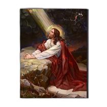 Quadro Religioso Cristo Em Oração Mdf 30X20Cm Quadro Religioso Cristo Em Oração Mdf 30X20Cm