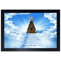 Quadro Religioso Nossa Senhora Aparecida 30x21cm com Moldura e Vidro