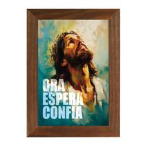 Quadro Religioso Sagrada Família Jesus Maria José Versículos Bíblicos 40cm