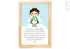 Quadro religioso São Rafael Arcanjo 33x43 Quadro religioso São Rafael Arcanjo 33x43