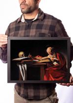 Quadro Reprodução Arte A Escrita De São Jerônimo Caravaggio