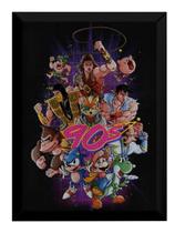 Quadro Retro Game Anos 90 Arte Poster Moldurado