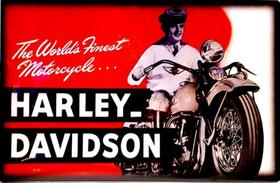 Quadro Retrô Harley Davidson