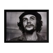 Quadro Revolução Ernesto Che Guevara Foto Poster Moldurado Quadro Revolução Ernesto Che Guevara Foto Poster Moldurado