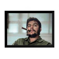Quadro Revolução Ernesto Che Guevara Foto Remasterizada Quadro Revolução Ernesto Che Guevara Foto Remasterizada