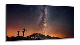 Quadro Ricky and Morty Universos Mosaicoem Tecido Canvas 130x60