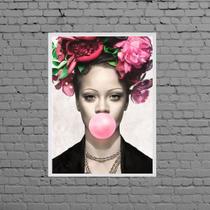 Quadro Rihanna Bubble Gum 45x34cm - com vidro