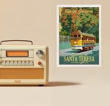 Quadro Rio De Janeiro - Bondinho Santa Tereza 24X18Cm Quadro Rio De Janeiro - Bondinho Santa Tereza 24X18Cm