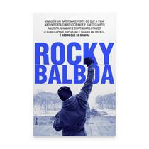 Quadro Rocky Balboa Frase De Impacto Motivacional Para Escritório Decorativo Moderno - Bimper