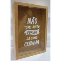 Quadro Rolhas 32x22cm Não Tomo Juízo Pq Já Tomo Cerveja Quadro Rolhas 32x22cm Não Tomo Juízo Pq Já Tomo Cerveja