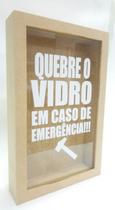 Quadro Rolhas Cofrinho Cofre Viagem Porta Moedas 27x17cm mdf cru