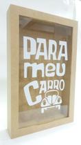 Quadro Rolhas Cofrinho Cofre Viagem Porta Moedas 27x17cm mdf cru