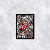 Quadro Rolling Stones 33x24cm - com vidro Quadro Rolling Stones 33x24cm - com vidro