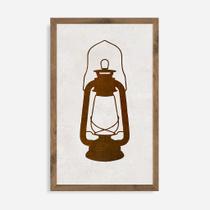 Quadro Rústico Candeia - Artesanato em Madeira