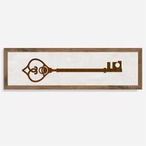 Quadro Rústico Chave Artesanal em Madeira Pinus