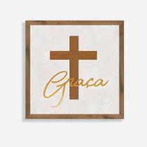 Quadro Rústico Graça - Artesanato em Madeira Pinus