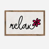 Quadro Rústico Relax - Artesanal em Madeira Pinus