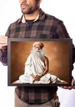Quadro Sadhguru Jaggi Vasudev Místico Arte Yoga Índia