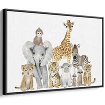 Quadro Safari - Animais da Savana Unidos com Alegria