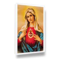 Quadro Sagrado Coração de Maria com Moldura