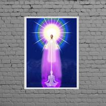 Quadro Saint Germain Chama Violeta 24x18cm