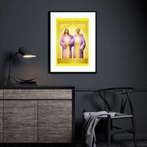 Quadro Saint Germain E Jesus Cristo - 60x48cm Quadro Saint Germain E Jesus Cristo - 60x48cm