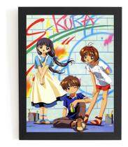 Quadro Sakura Card Captors Anime Geek Poster Com Moldura Quadro Sakura Card Captors Anime Geek Poster Com Moldura