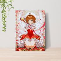 Quadro Sakura CardCaptor Anime A4 Placa MDF 01