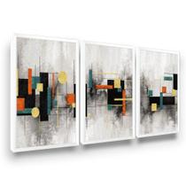 Quadro Sala Moderno Linhas Formas Geométricas