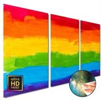 Quadro Sala Quarto bandeira LGBT pincelada - Wallkids