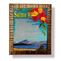 Quadro Salmo 91 Decorativo Parede Resinado 25x30 Quadro Salmo 91 Decorativo Parede Resinado 25x30