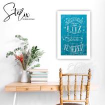 Quadro Salmos 27 Lettering Exclusivo Quadro Salmos 27 Lettering Exclusivo